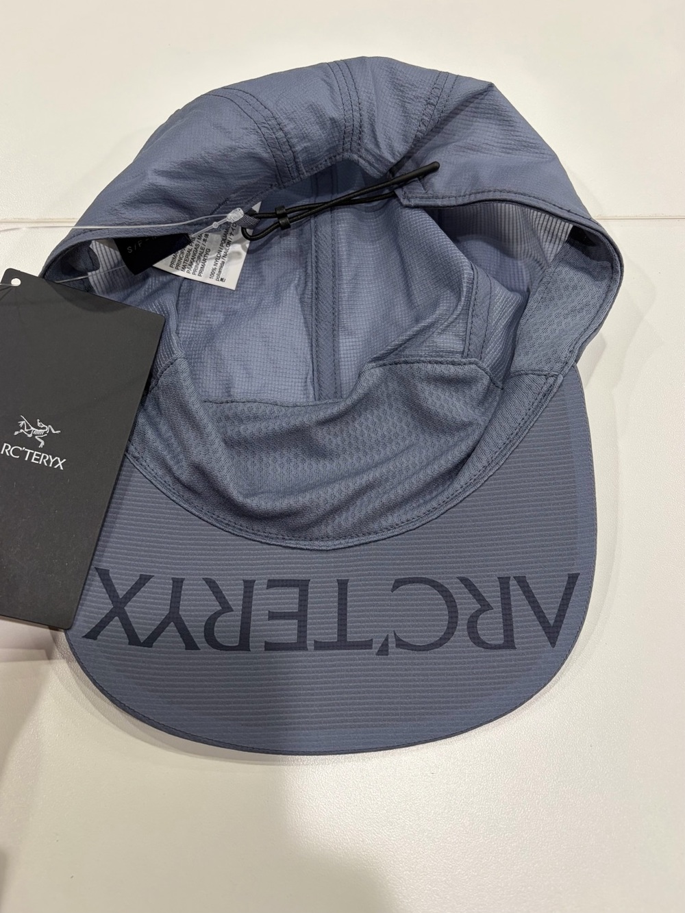 Arc’teryx Adult Women's Men's Aerios 5 Panel Cap Hat Light Blue Purple NWT L/XL - Picture 3 of 7